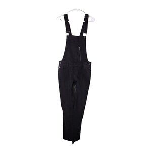 Greywire Bib Overalls Womens 30 Black Adjustable Straps Pockets Dallas